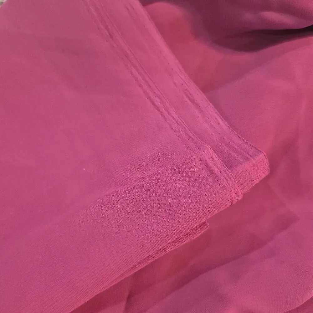 Fabric, Raspberry Pink Polyester Georgette, 45